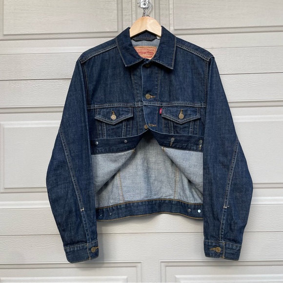 levis denim jacket in medium wash size S mens modern type III - Picture 10 of 16